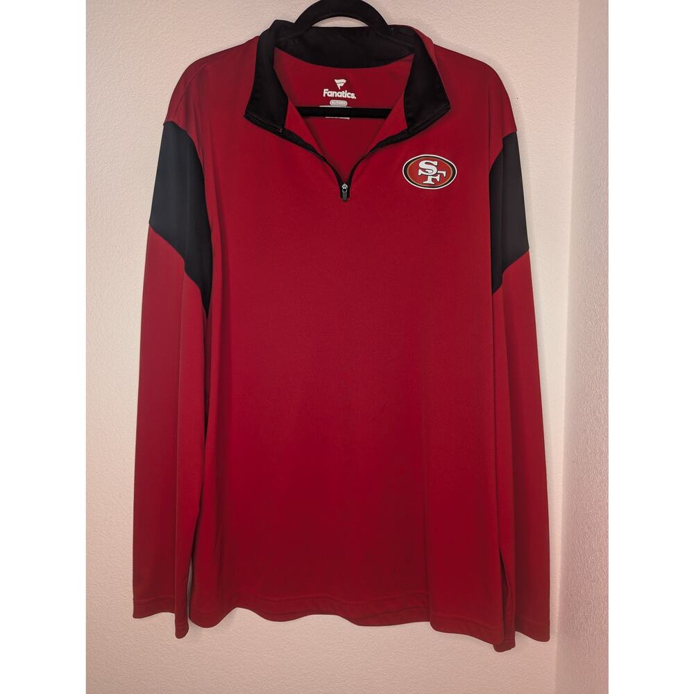 Fanatics San Francisco 49ers Men's Quarter Zip Pullover XL